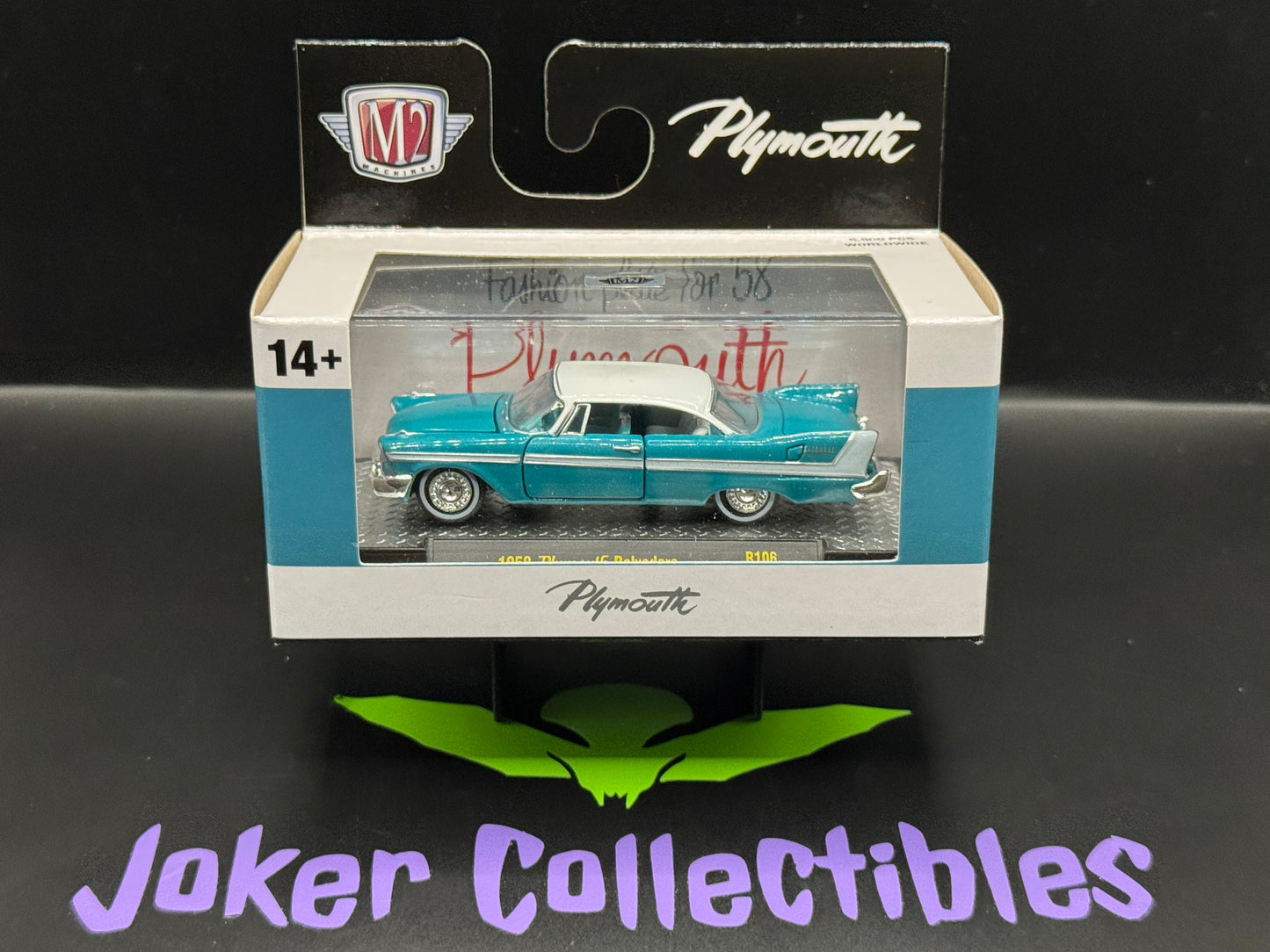 M2 Machines Turquoise Blue Green 1958 Plymouth Belvedere R106 25-109