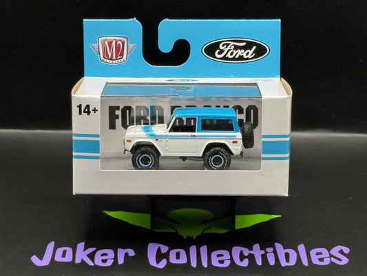 M2 Machines White Blue 1976 Ford Bronco R106 25-111