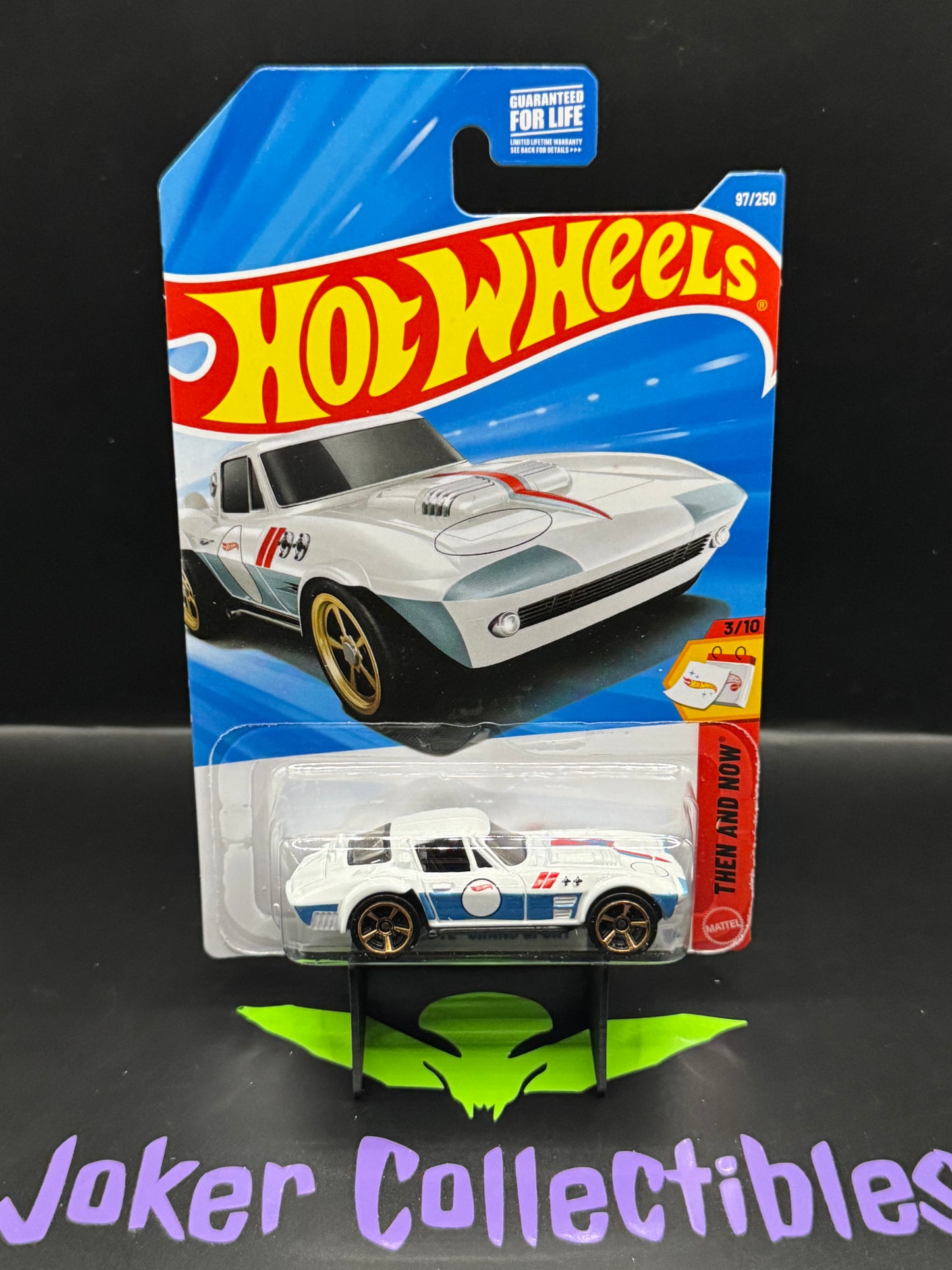 Hot Wheels 2026 White Corvette Grand Sport 97/250 Then and Now 3/10 D Case