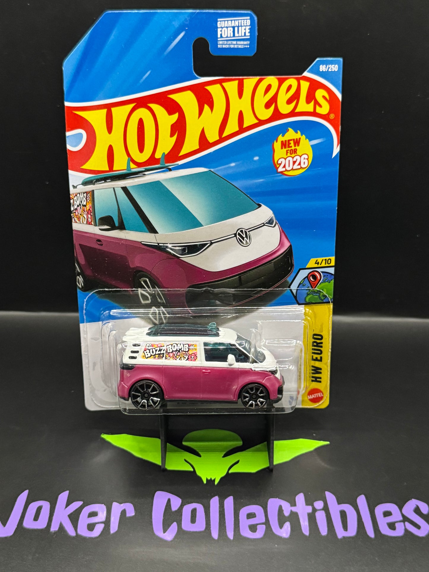 Hot Wheels 2026 Pink White VW ID. Buzz Bomb 86/250 HW Euro 4/10 D Case