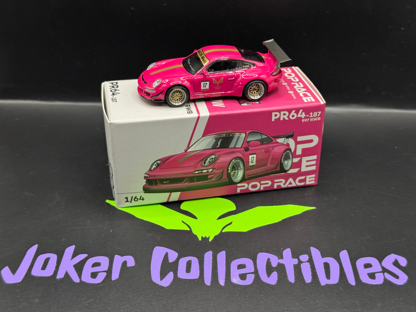 Pop Race Porsche 997 RWB AVA Pink PR64-187