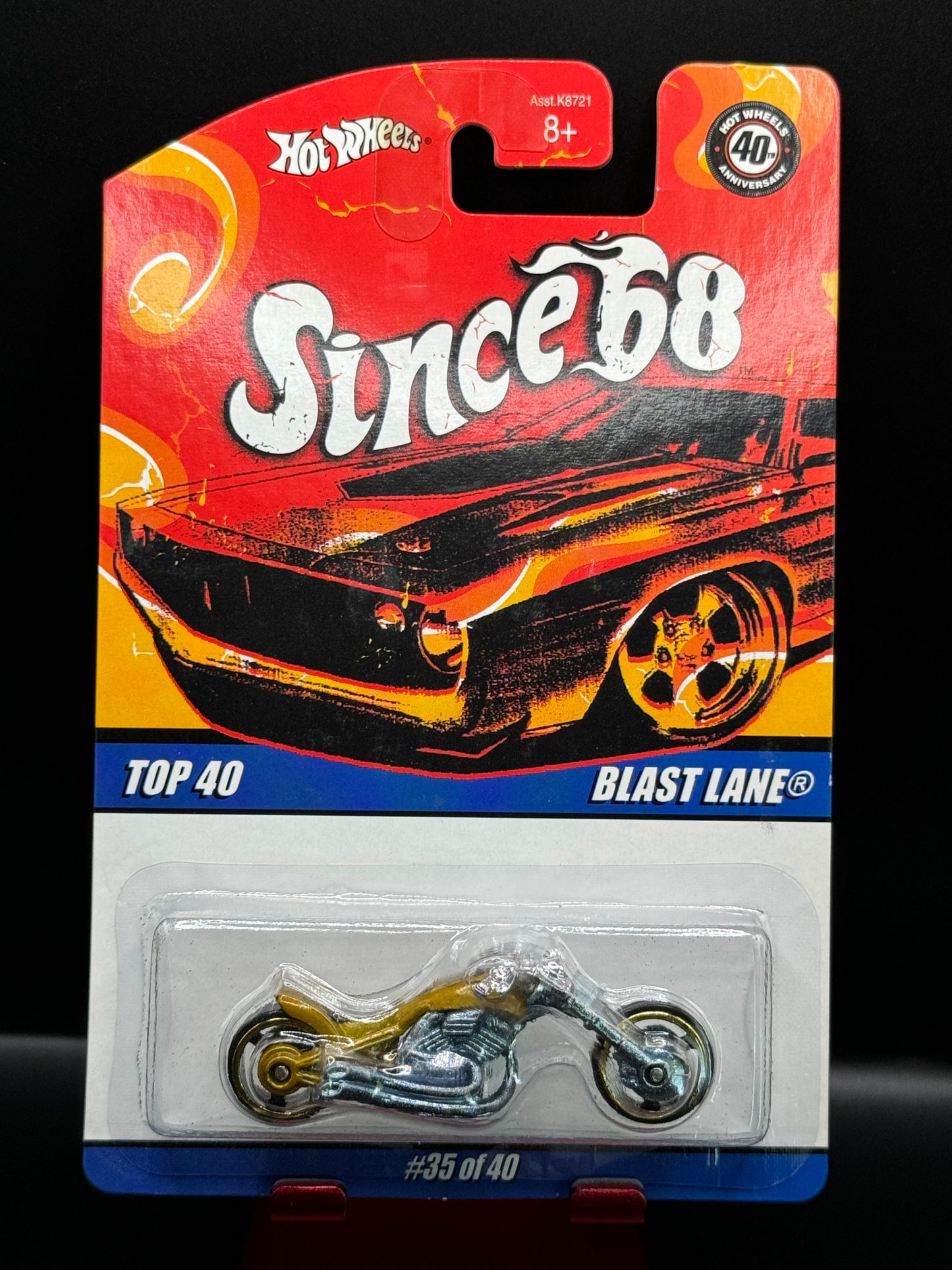 Hot Wheels Since '68 Series Top 40 Blast Lane # 35 of 40 Metalflake Gold