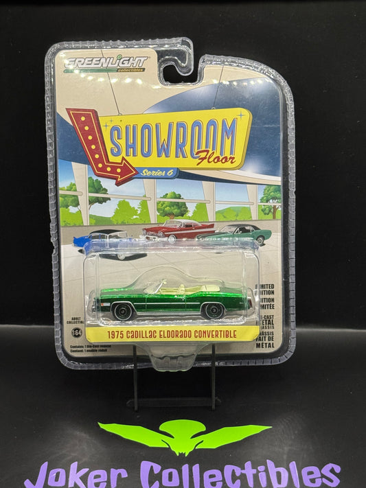 Greenlight Showroom Floor Series 7 Chase Green Machine 1975 Cadillac Eldorado Convertible