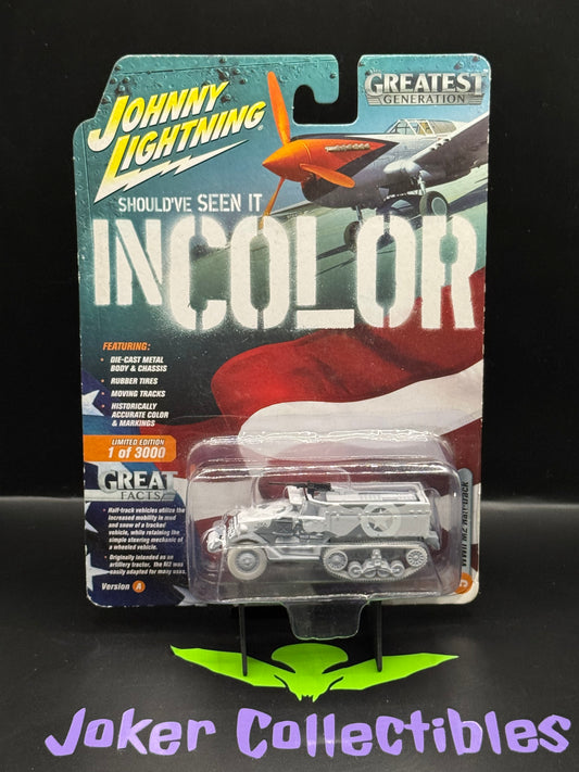 Johnny Lightning Greatest Generation White Lightning Chase WWII M2 Half-track #5 Should've Seen It In Color