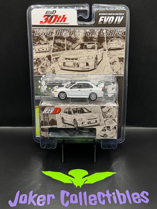 Hobby Japan JDM64 Initial D Mitsubishi Lancer RS Evolution IV Seiji Iwaki VS Takumi Fujiwara
