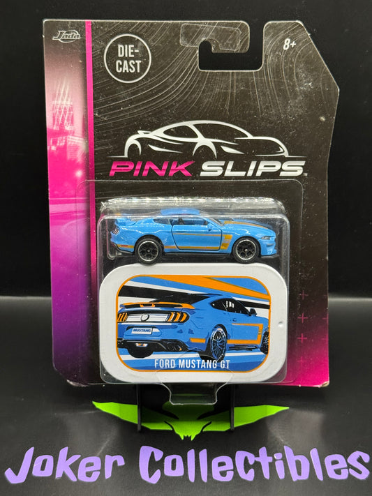 Jada Pink Slips Blue Ford Mustang GT with Tin Broken Blister