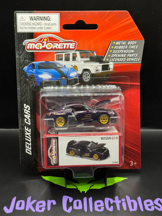 Majorette Deluxe Cars Purple Nissan GT-R