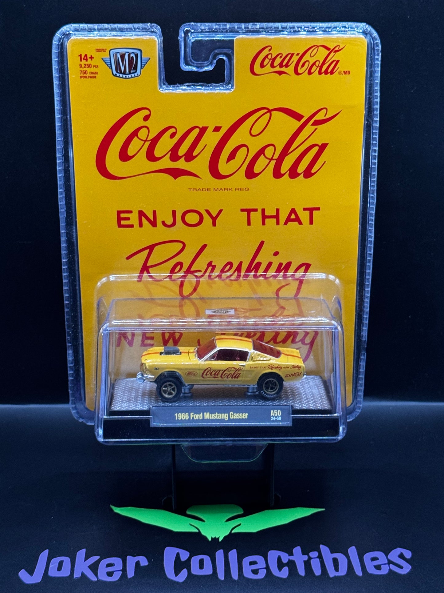 M2 Machines Coca-Cola Orange 1966 Ford Mustang Gasser A50 24-50