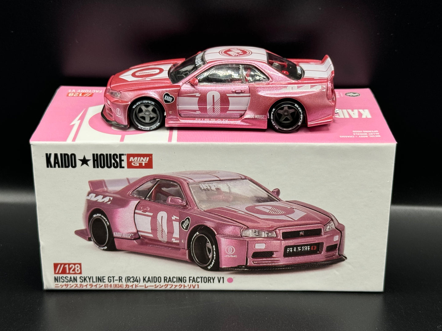 Kaido House Pink Nissan Skyline GT-R R34 Kaido Racing Factory V1 KHMG128