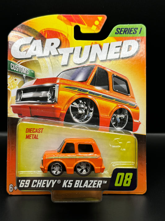 CarTuned Series 1 Mainline #08 '69 Chevy K5 Blazer Orange (Customs)