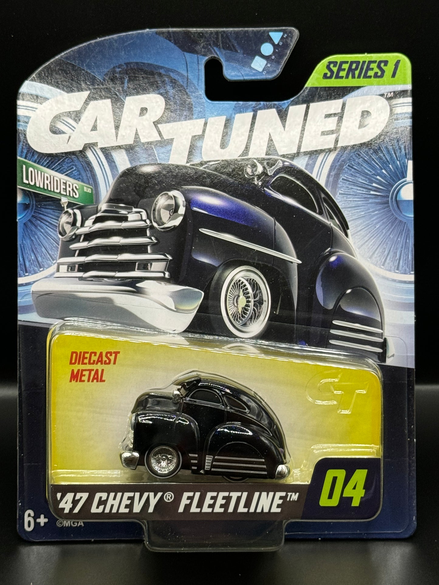 CarTuned Series 1 Mainline #04 '47 Chevy Fleetline Black (Lowriders)