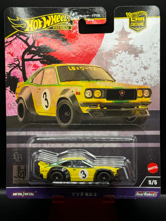 Hot Wheels Premium Car Culture 2024 Japan Historics 4 Mazda RX-3 # 5/5