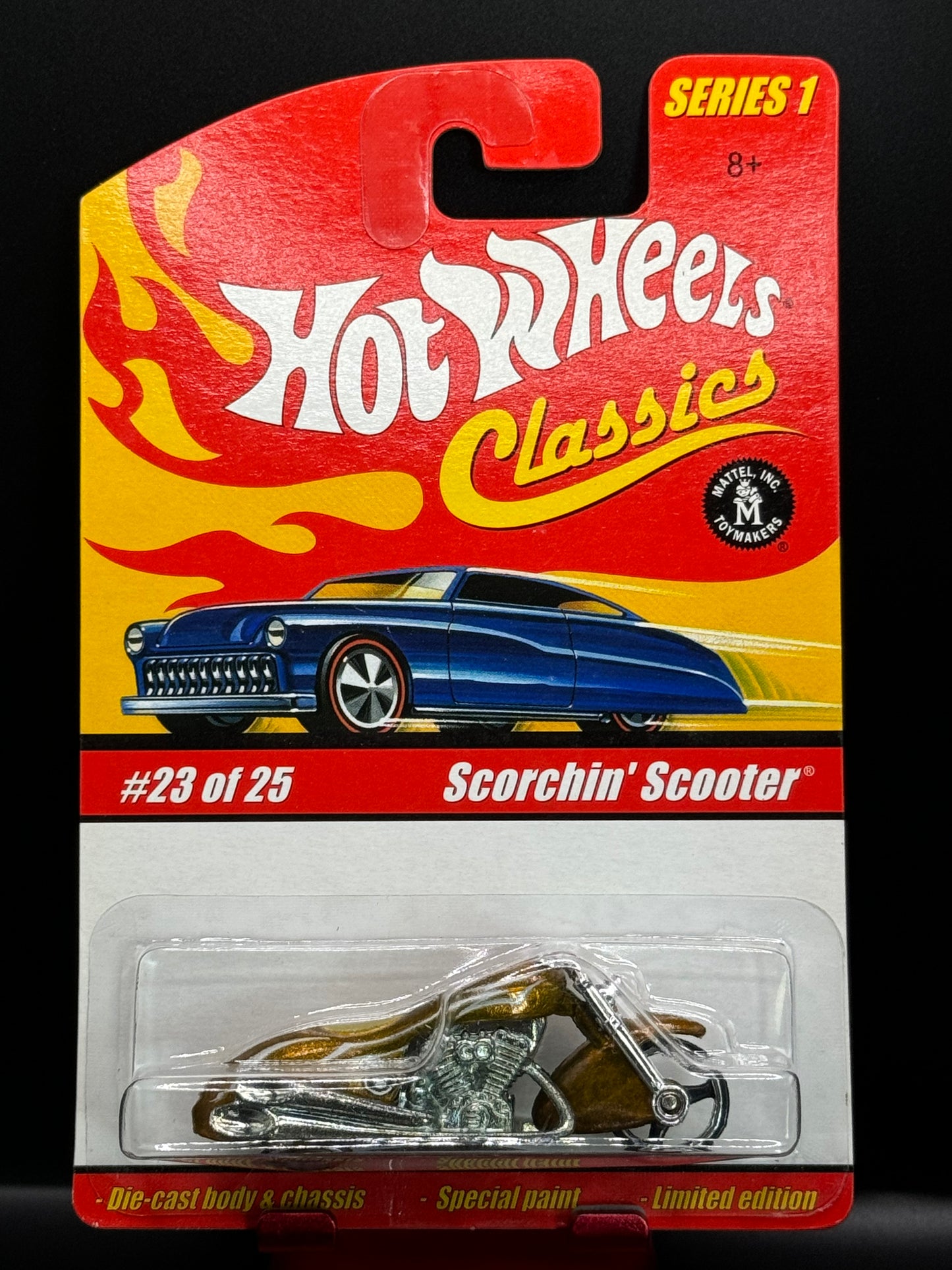 Hot Wheels 2005 Classics Series 1 Scorchin' Scooter # 23 of 25 Gold