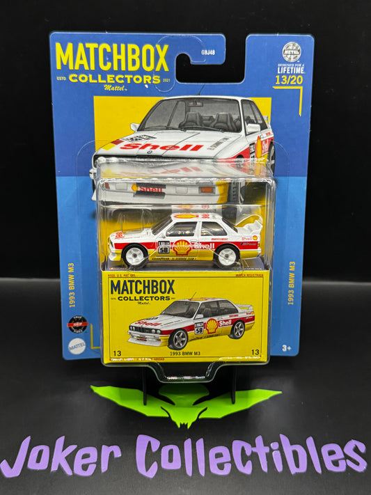 Matchbox Collectors White Shell 1993 BMW M3 # 13/20