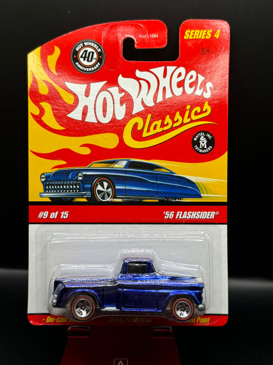 Hot Wheels 2008 Classics Series 4 '56 Flashsider # 9 of 15 Dark Blue w/ Protector