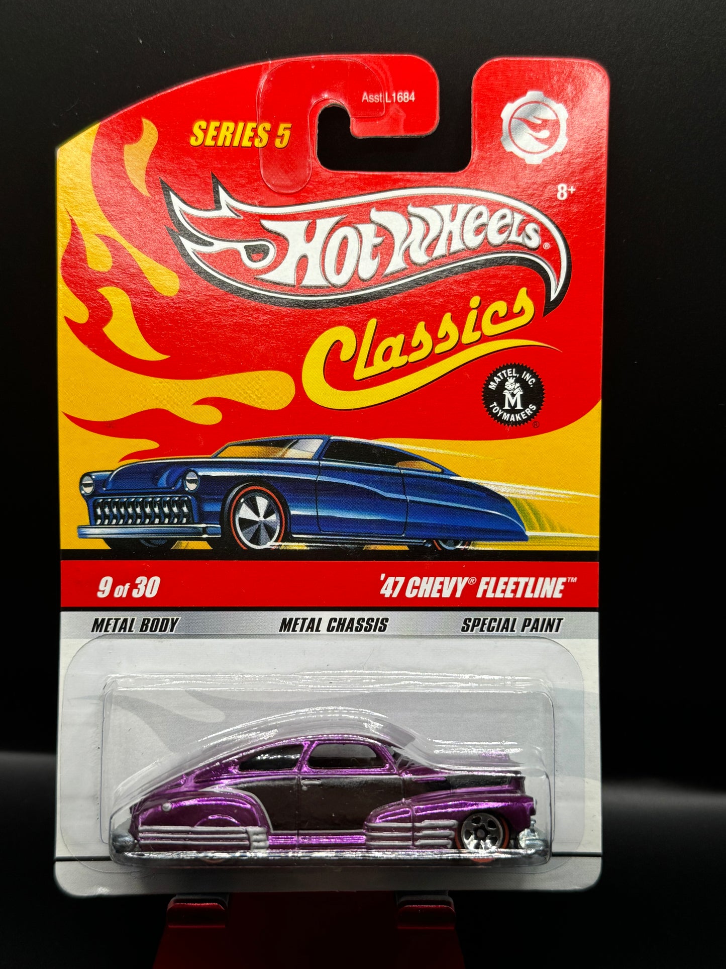 Hot Wheels 2009 Classics Series 5 '47 Chevy Fleetline # 9 of 30 Purple w/ Protector