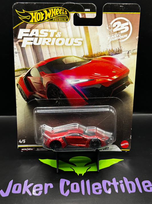 Hot Wheels Premium Fast & Furious 25th Anniversary 2026 W Motors Lykan Hypersport # 4/5
