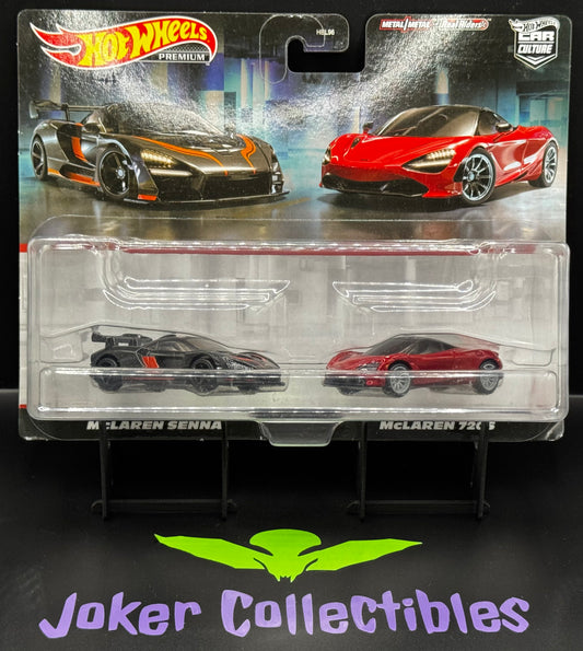 Hot Wheels Premium Car Culture 2 Pack McLaren Senna & McLaren 720S
