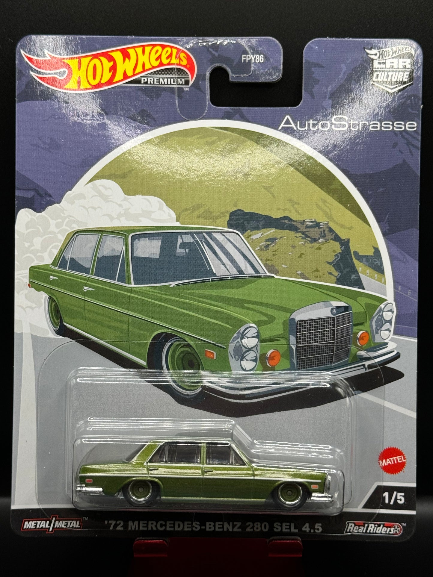 Hot Wheels Premium Car Culture AutoStrasse '72 Mercedes-Benz 280 SEL 4.5 # 1/5