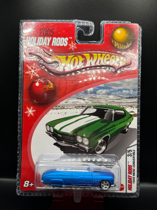 Hot Wheels 2005 Holiday Rods 1949 Merc Convertible # 3/5 Blue