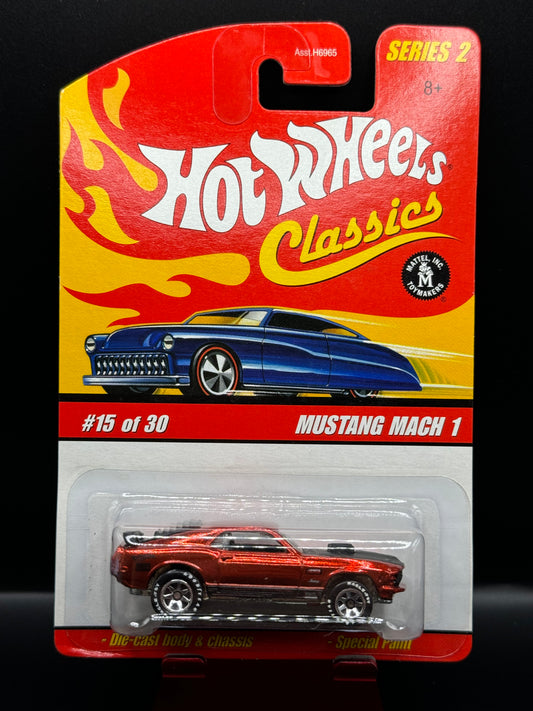 Hot Wheels 2006 Classics Series 2 Mustang Mach 1 # 15 of 30 Dark Orange w/ Protector