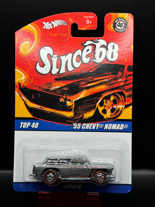 Hot Wheels Since '68 Series Top 40 '55 Chevy Nomad # 20 of 40 Charcoal Gray Graphite