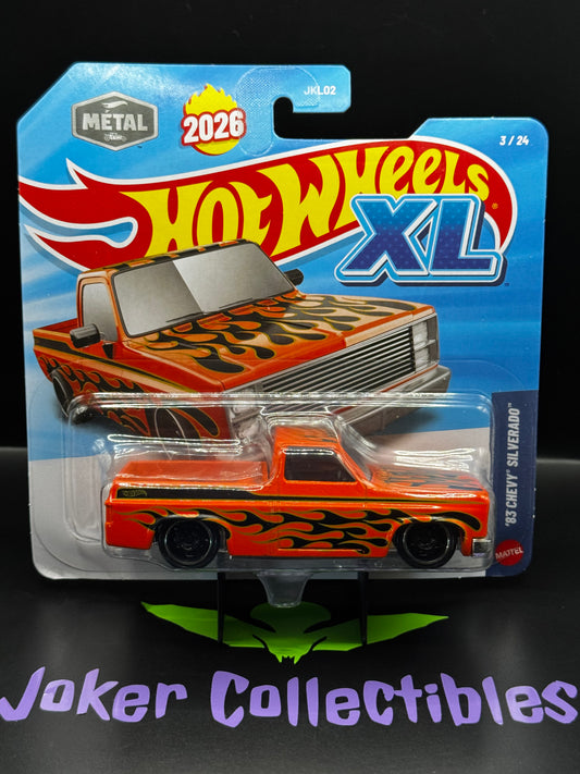 Hot Wheels XL 2026 1:43 Scale '83 Chevy Silverado # 3/24