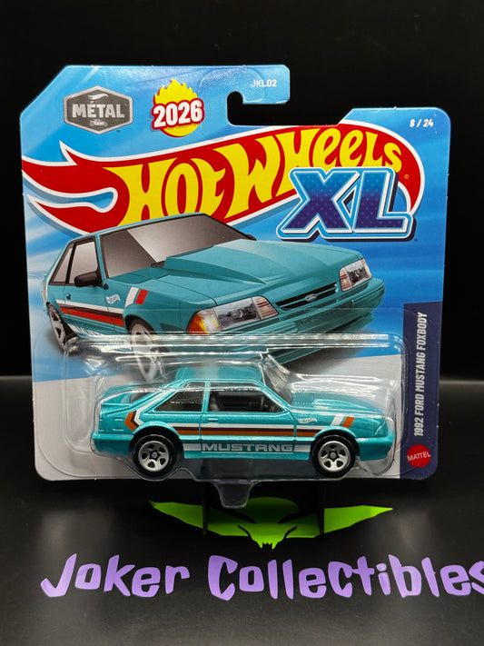 Hot Wheels XL 2026 1:43 Scale 1992 Ford Mustang Foxbody # 8/24