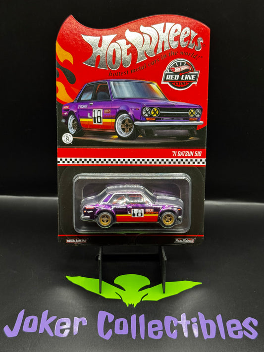Hot Wheels 2026 RLC Exclusive Red Line Club ’71 Datsun 510