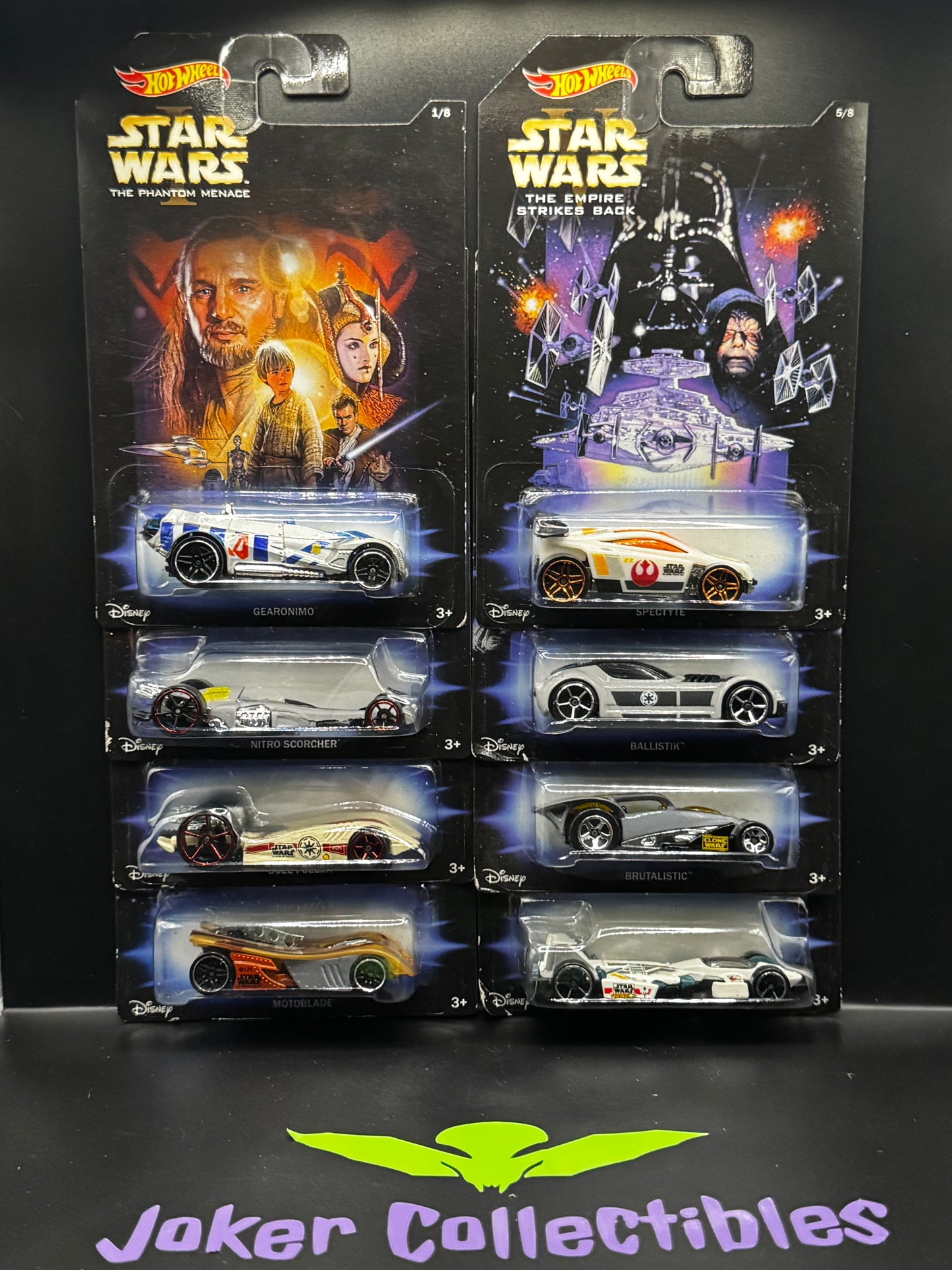 Hot Wheels 2014 Star Wars Series Walmart Exclusive Vehicle Mix Full Set of 8