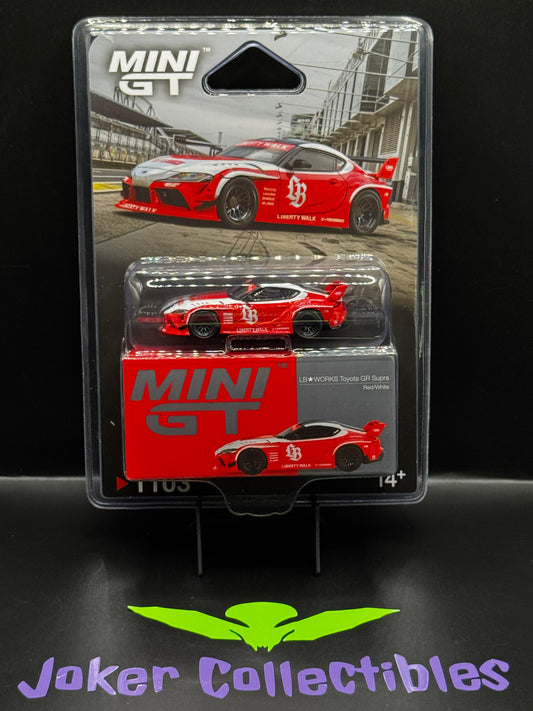Mini GT #1103 LB★WORKS Toyota GR Supra Red White LB Works