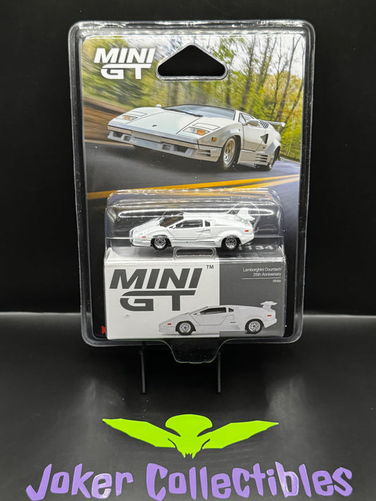 Mini GT #1134 Lamborghini Countach 25th Anniversary White