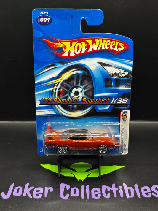 Hot Wheels Copper '70 Plymouth Superbird 001 2006 First Editions 1/38 PR5 Wheels
