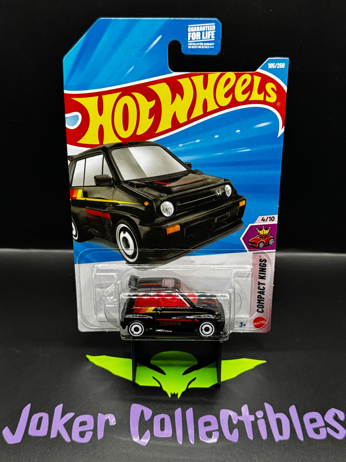 Hot Wheels 2026 Black '85 Honda City Turbo II 105/250 Compact Kings 4/10 E Case