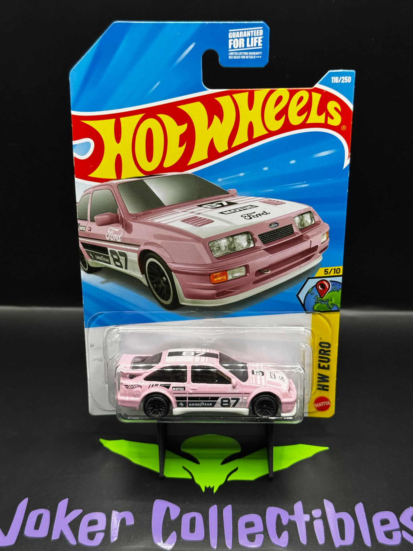Hot Wheels 2026 Pink '87 Ford Sierra Cosworth 116/250 HW Euro 5/10 F Case