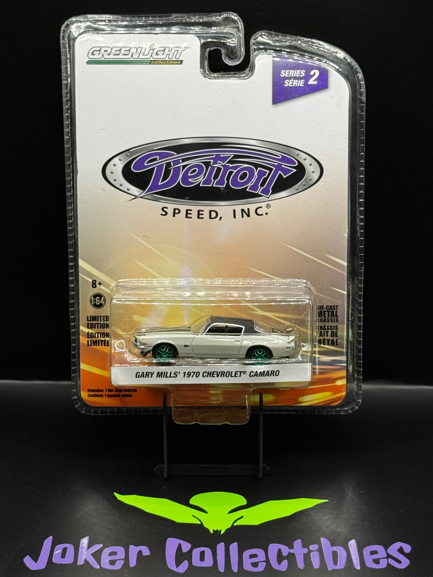 Greenlight Detroit Speed Series 2 Chase Green Machine Gary Mills' 1970 Chevrolet Camaro