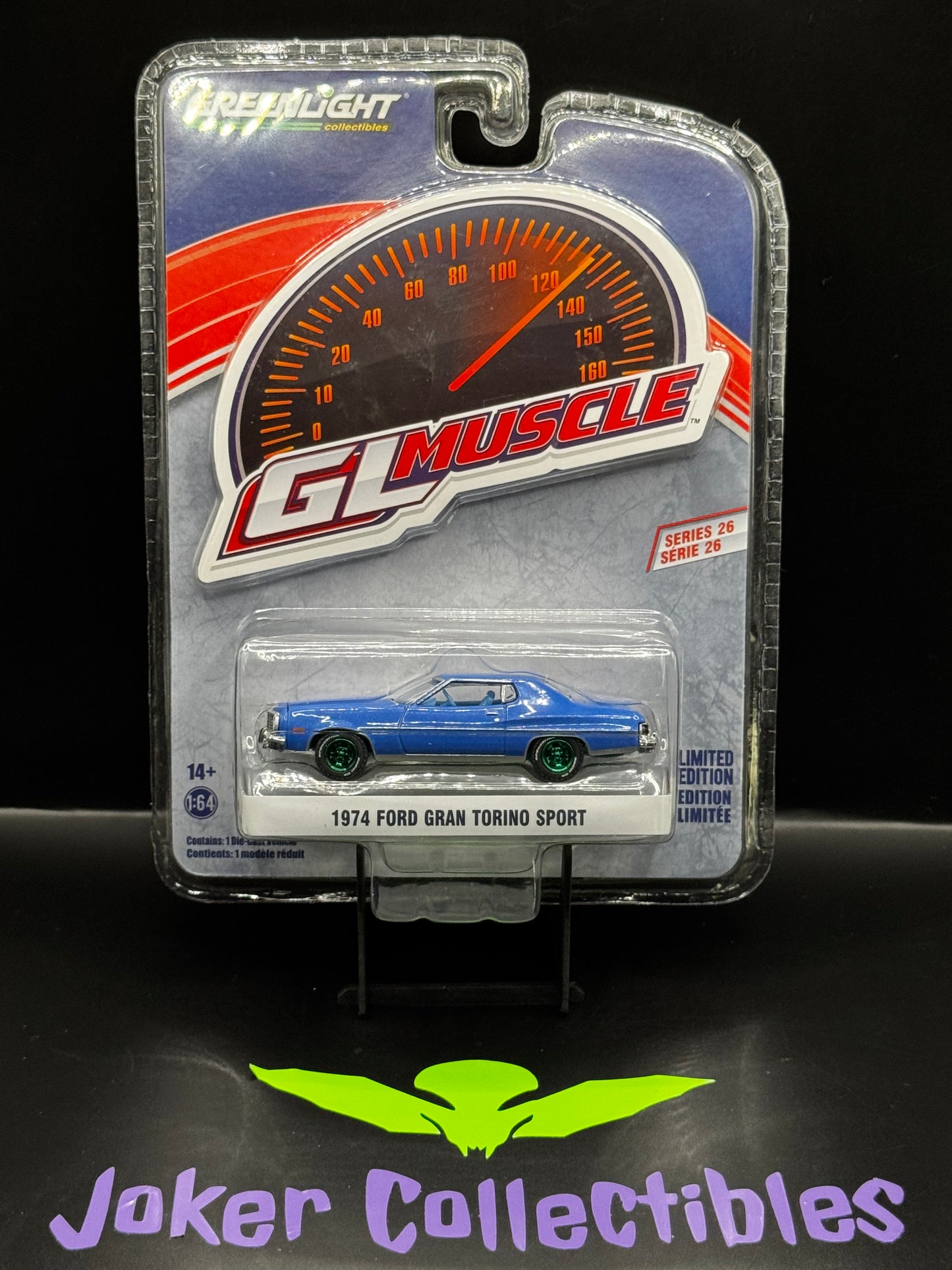 Greenlight GL Muscle Series 26 Chase Green Machine 1974 Ford Gran Torino Sport