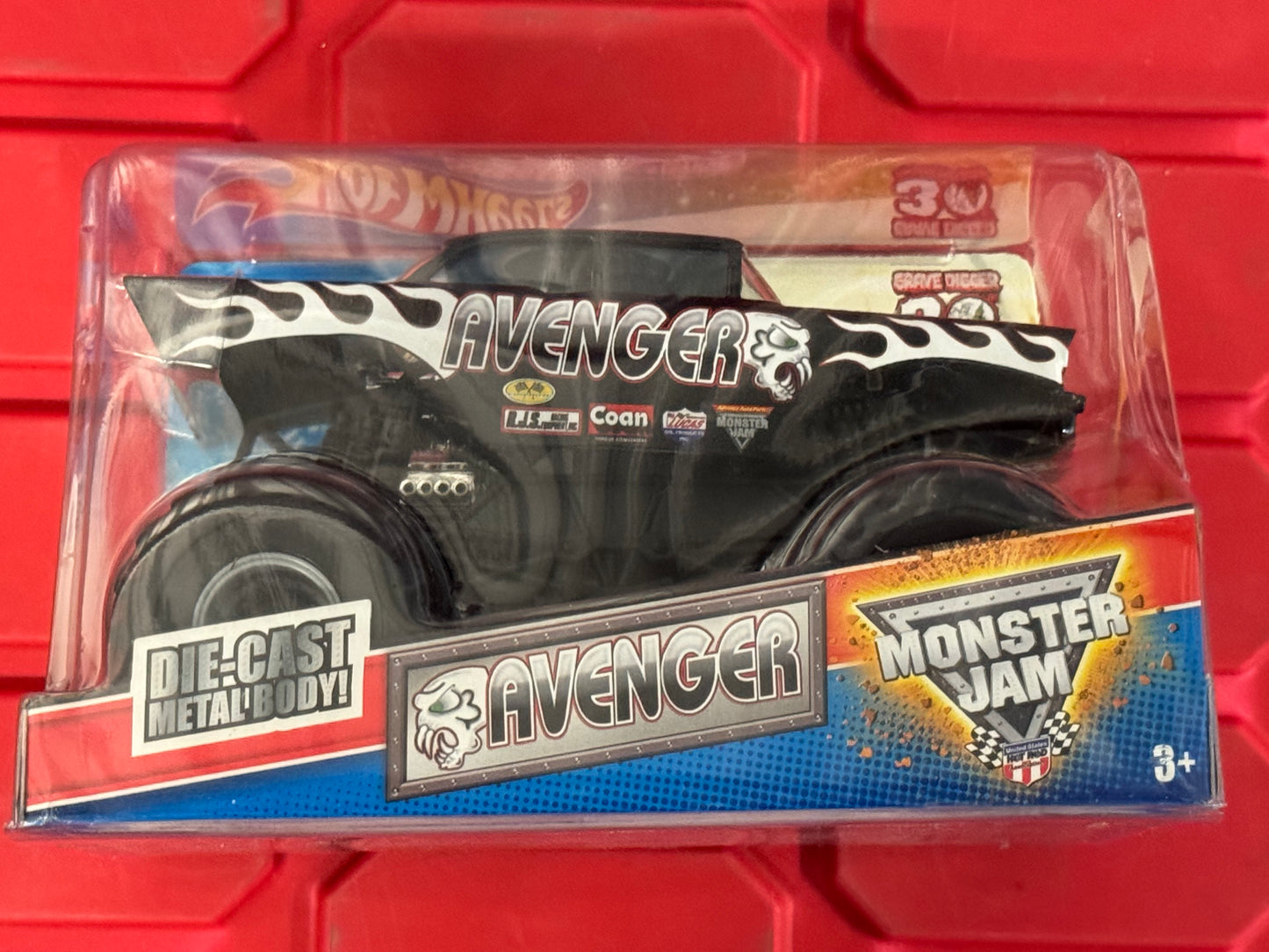 Hot Wheels Monster Jam 1:24 1/24 Scale Black '57 Chevy