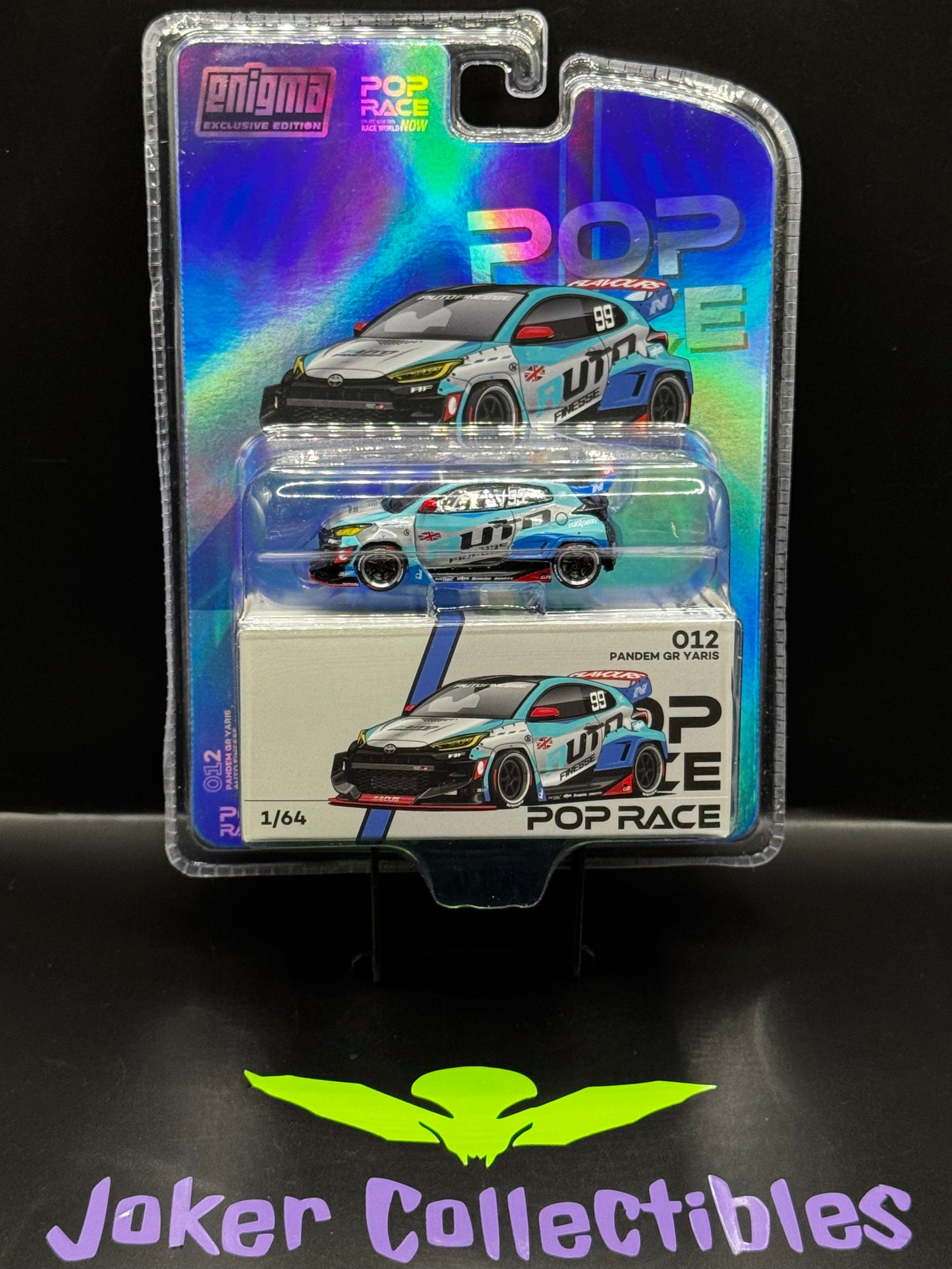 Pop Race Chase Pandem Toyota GR Yaris Auto Finesse Blue White 012 Enigma Exclusive