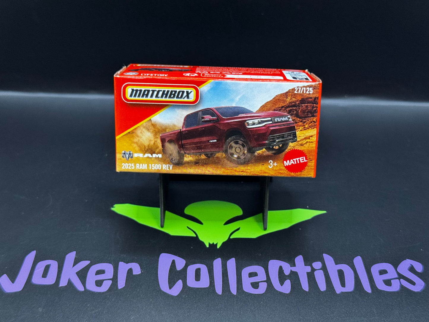 Matchbox Power Grabs Red 2025 Ram 1500 REV 27/125