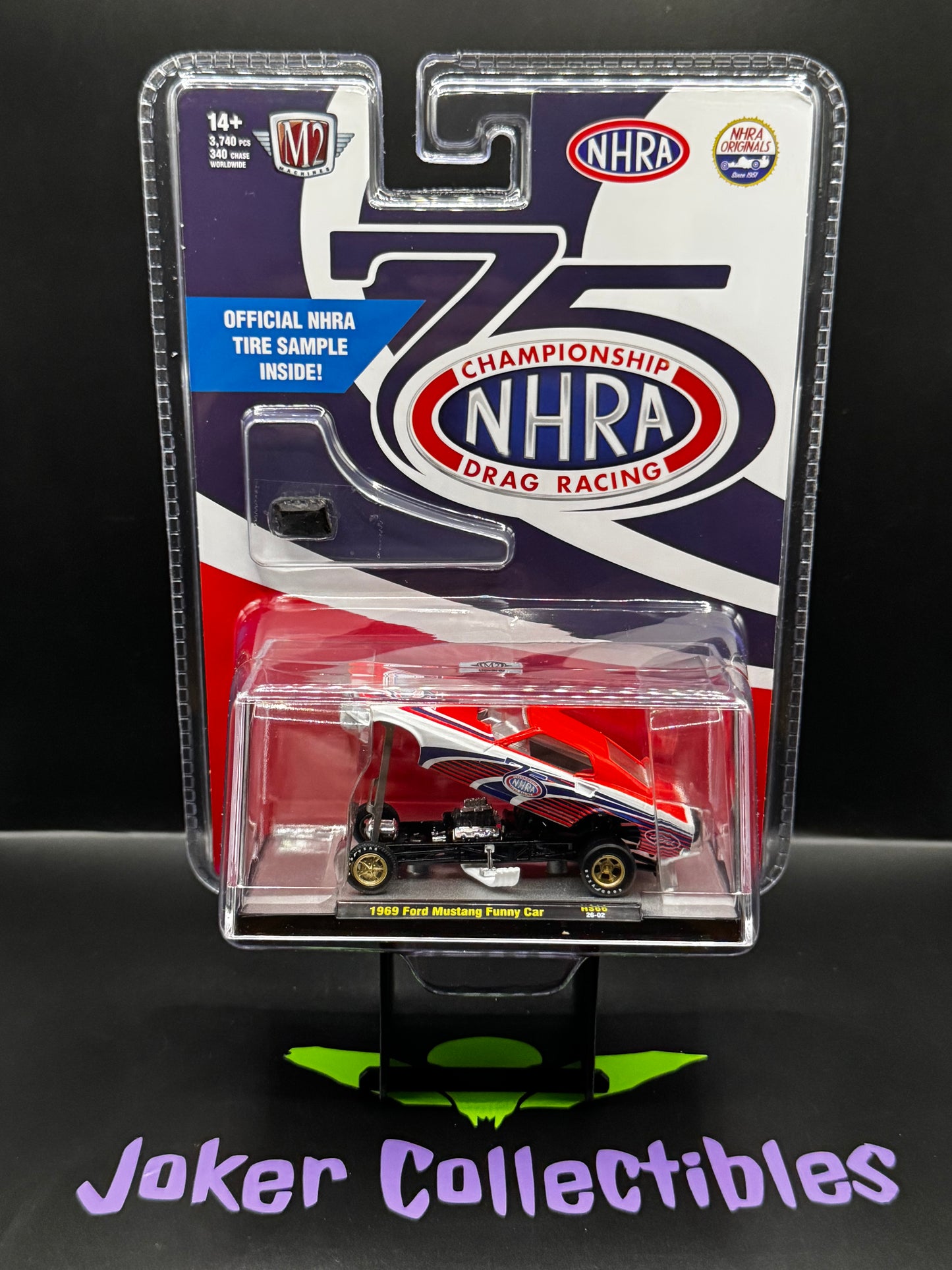M2 Machines 1969 Ford Mustang Funny Car NHRA 75th Anniversary HS66 26-02