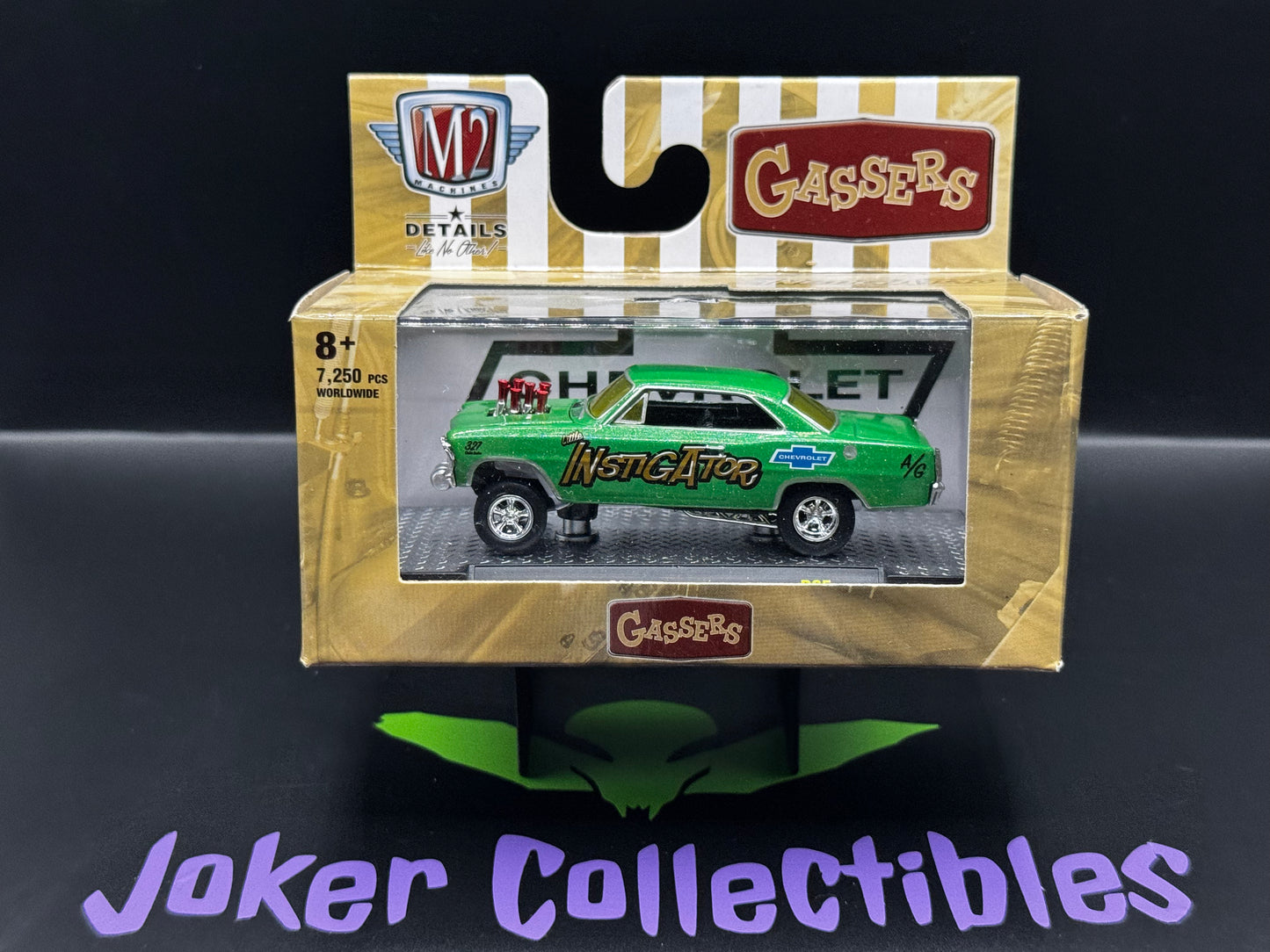 M2 Machines Green Little Instigator 1967 Chevrolet Nova Gasser R65 21-22