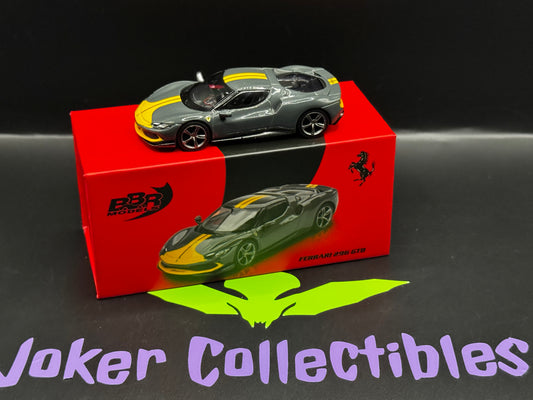 Mini GT x BBR Models Ferrari 296 GTB Assetto Fiorano Grigio Scuro Grey Limited Edition