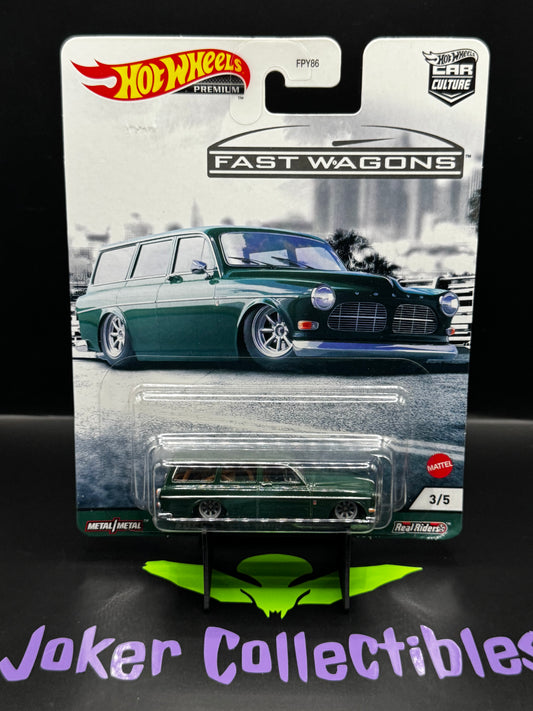 Hot Wheels Premium Car Culture Fast Wagons Volvo P220 Amazon Wagon # 3/5
