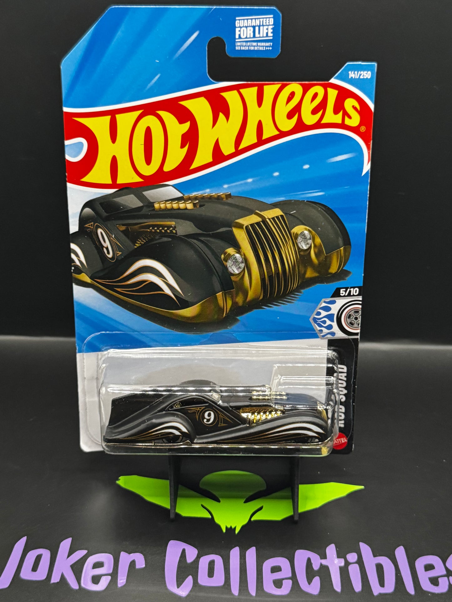 Hot Wheels 2026 Black & Gold Screamliner 141/250 Rod Squad 5/10 F Case