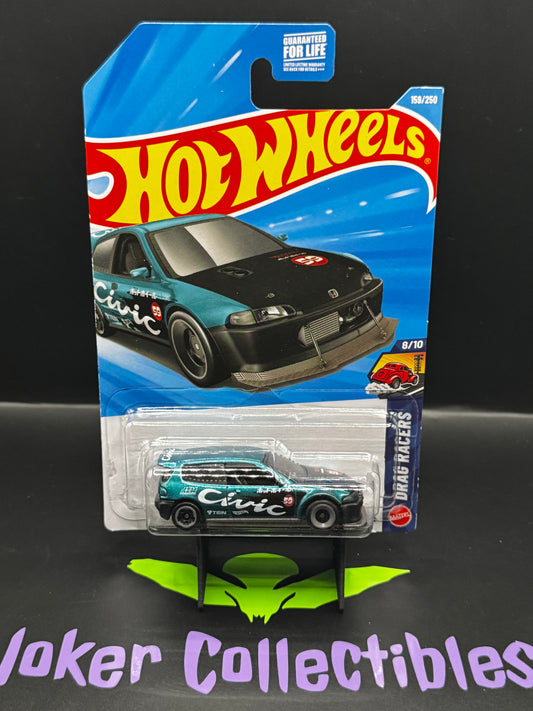 Hot Wheels 2026 Honda Civic Custom 159/250 Drag Racers 8/10 F Case