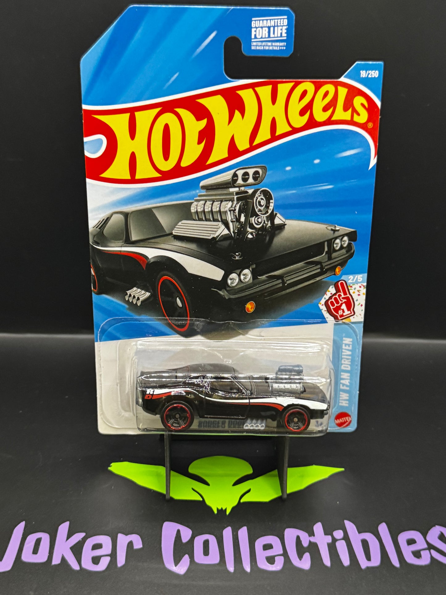 Hot Wheels 2026 Black Rodger Dodger 19/250 HW Fan Driven 2/5 G Case