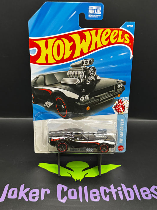 Hot Wheels 2026 Black Rodger Dodger 19/250 HW Fan Driven 2/5 F Case