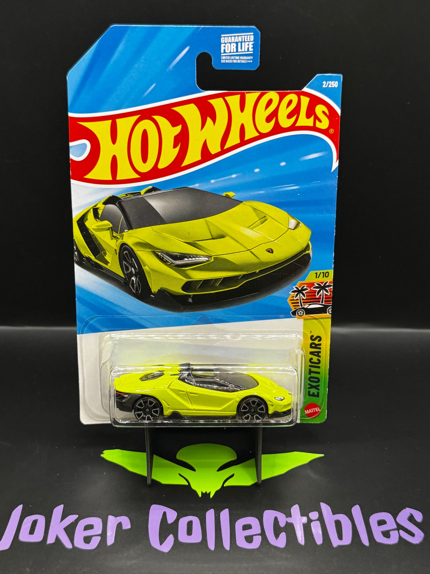 Hot Wheels 2026 Green '16 Lamborghini Centenario Roadster 2/250 Exoticars 1/10 F Case
