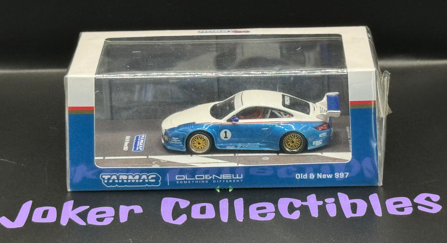 Tarmac Works Hobby64 Old & New 997 Blue & White